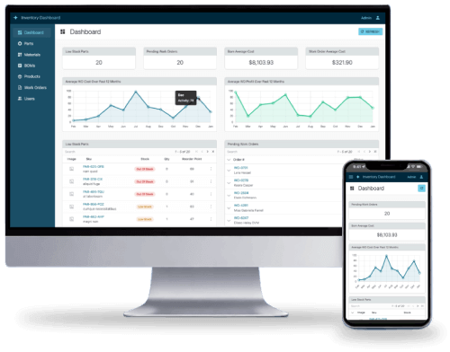 Custom Inventory Web App Preview